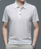Herre Polo Shirt Bomuldsblanding Konstruktion | Polo Shirt med Knapkrave | Til Hverdagsbrug, Fritid & Afslappede Aktiviteter | Vanero