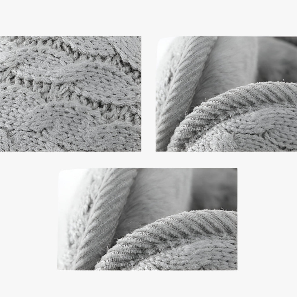 Unisex Fleece Ørevarmere | Vind- & Vandtæt Design | Grå Ørebeskyttelse Til Cykling, Vandring & Udendørs Vinterbrug | Vanero