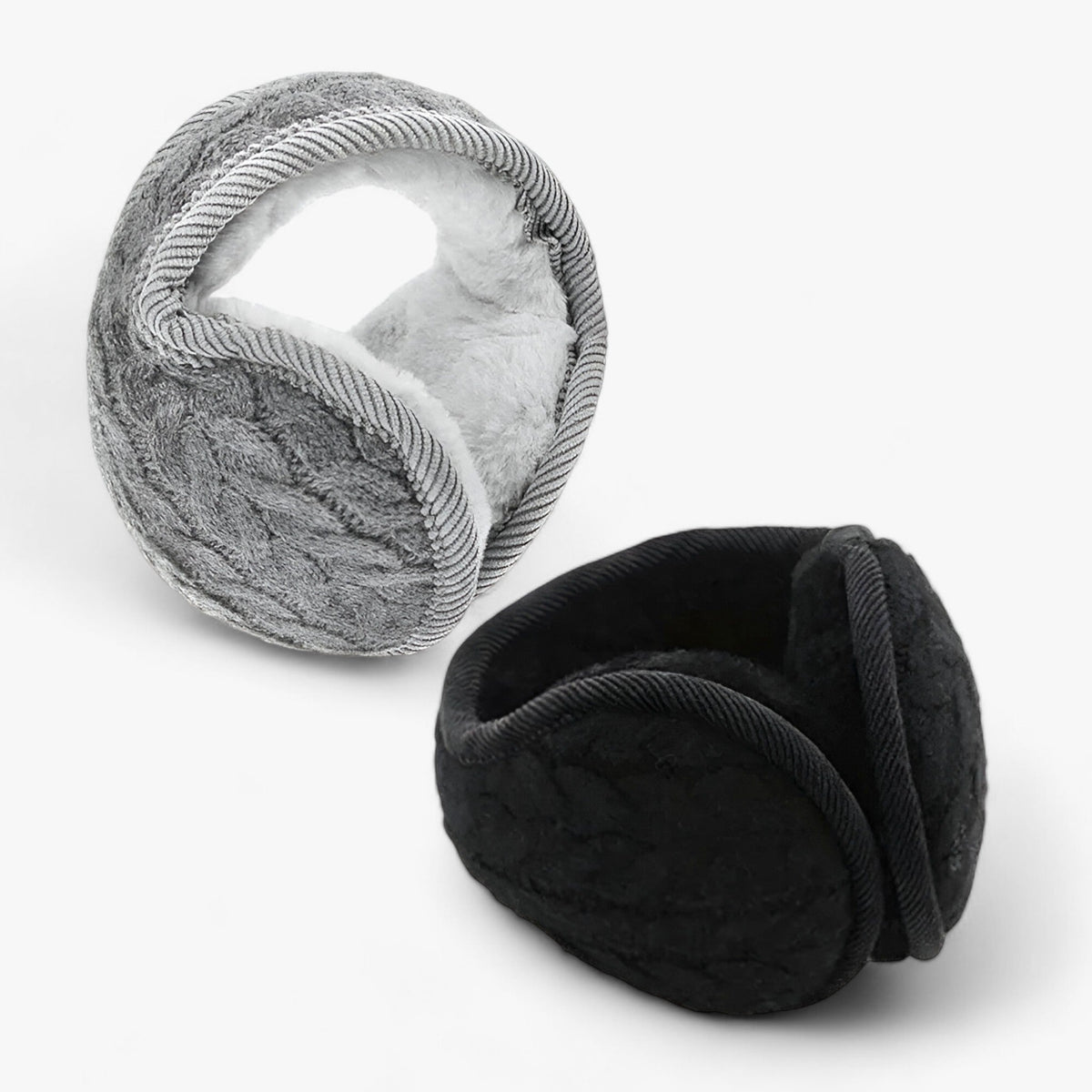 Unisex Fleece Ørevarmere | Vind- & Vandtæt Design | Grå Ørebeskyttelse Til Cykling, Vandring & Udendørs Vinterbrug | Vanero