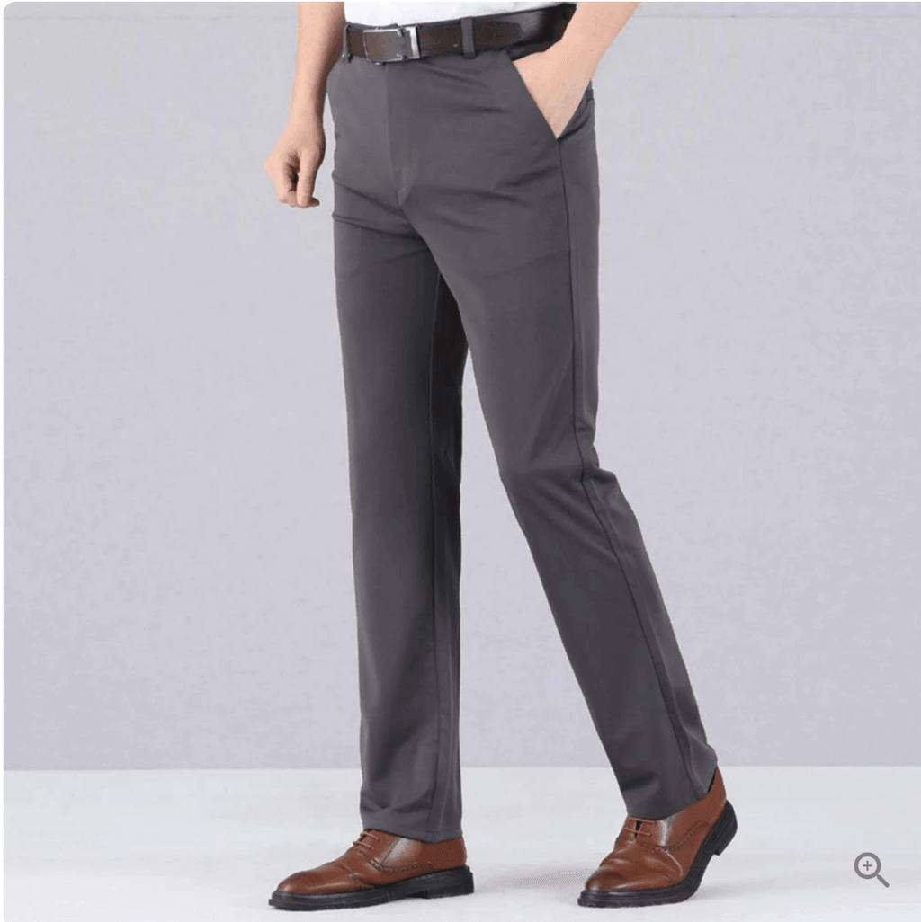 Stretchbukser Til Herre | Bomulds-Polyesterblanding | Slim Fit Med Elastisk Talje, Sidelommer & Baglommer | Vanero