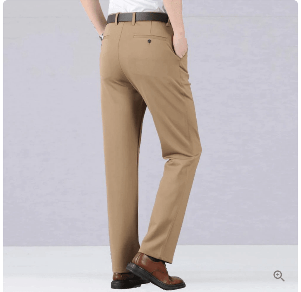 Stretchbukser Til Herre | Bomulds-Polyesterblanding | Slim Fit Med Elastisk Talje, Sidelommer & Baglommer | Vanero