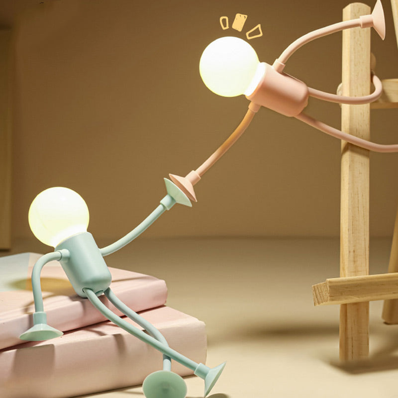 Genopladelig LED Bordlampe | Bærbar Bordlampe med Touch- og Fjernbetjening | Justerbar Belysning | Vanero